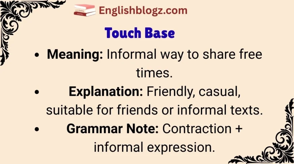 Here’s when I’m free