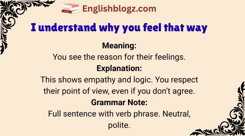 I understand why you feel that way