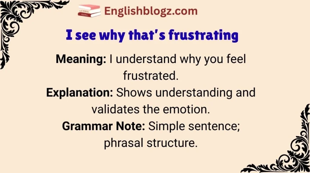 I see why that’s frustrating